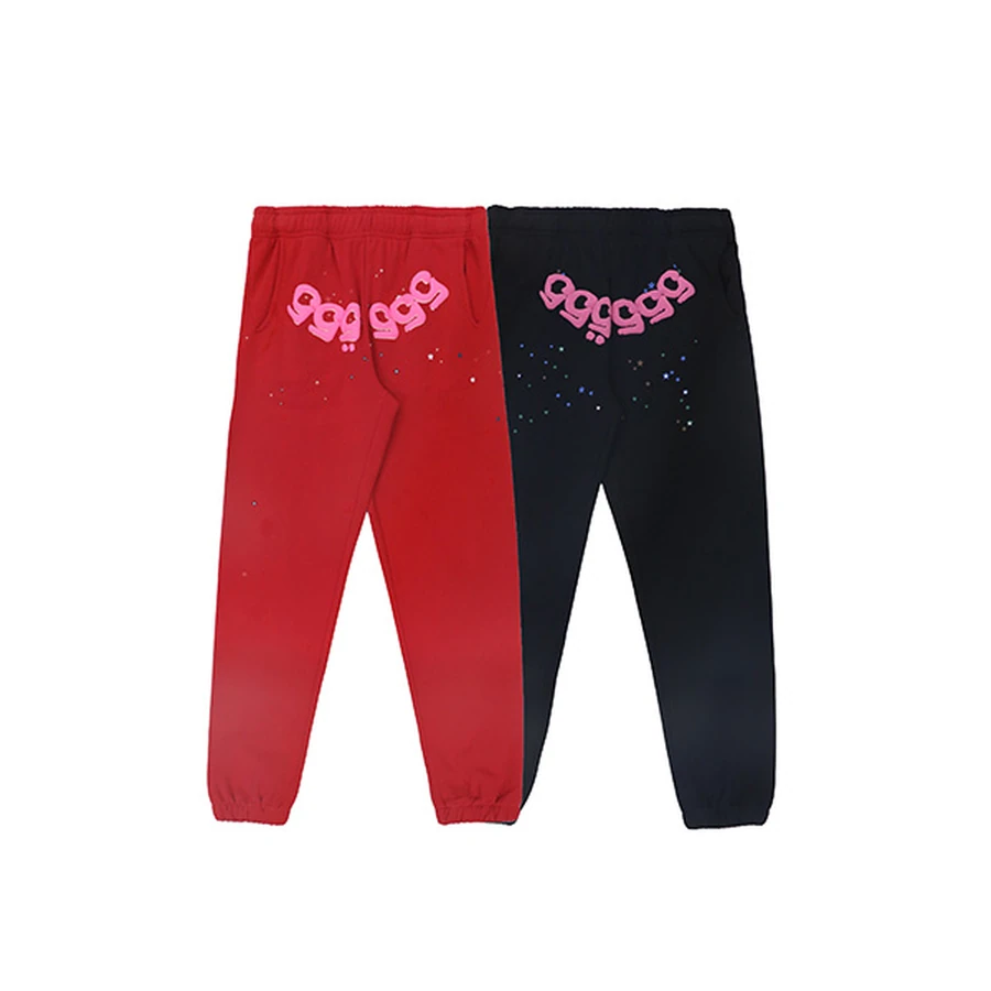 Sp5der Multi-Color 555555 Graphic Sweatpants