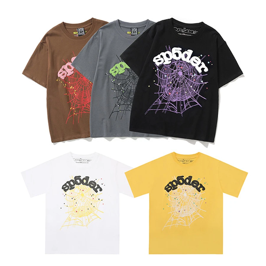 Sp5der Multi-Color Spider Web Graphic T-Shirt 2