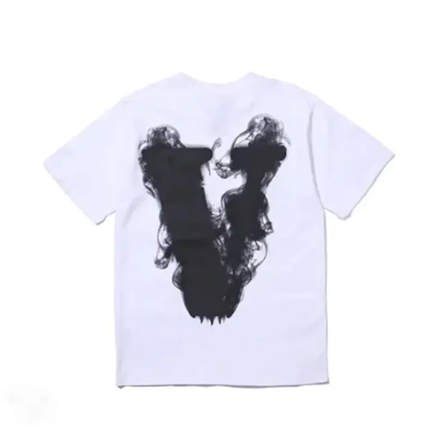 VLONE White Smoke Effect V Logo T-Shirt