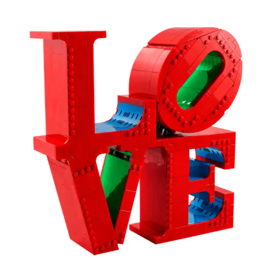 LEGO Art Love Word Art Brick Display Model
