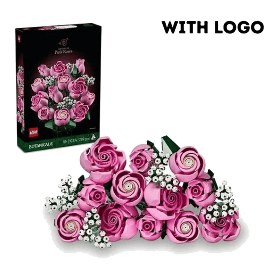LEGO with LEGO Pink Flowers Brick Display Set
