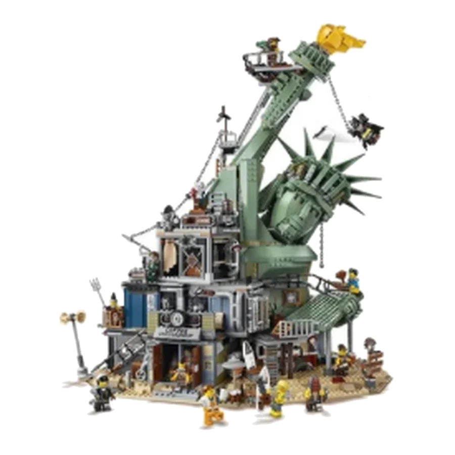 LEGO icons Post-Apocalyptic Liberty Statue Brick Model