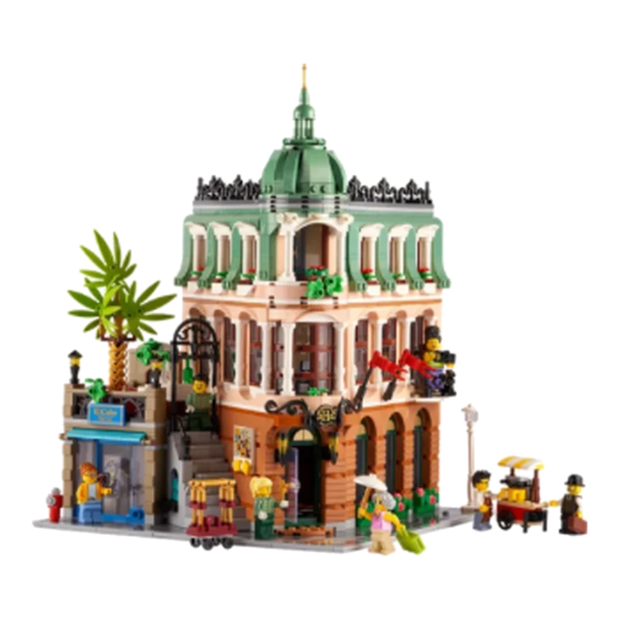 LEGO icons Brick Hotel Corner Building Display Set