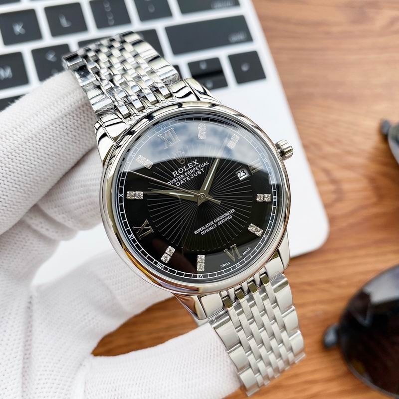 Rolex Datejust Black Dial Diamond