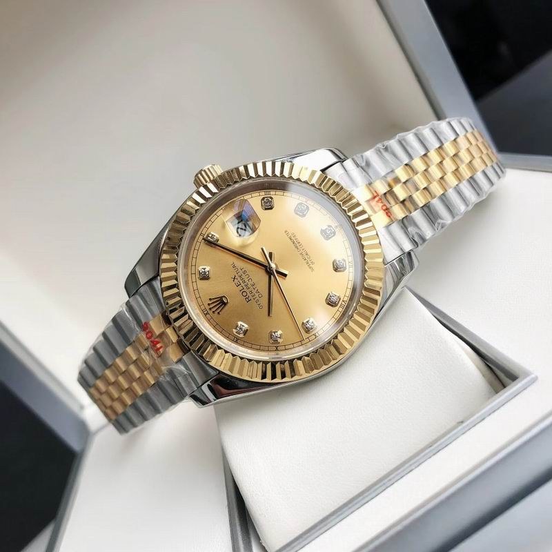 Rolex Datejust Champagne Dial Diamond Two-Tone