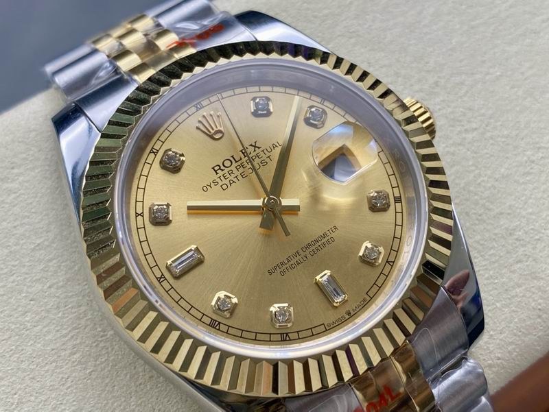 Rolex Datejust Champagne Diamond Dial Two-Tone