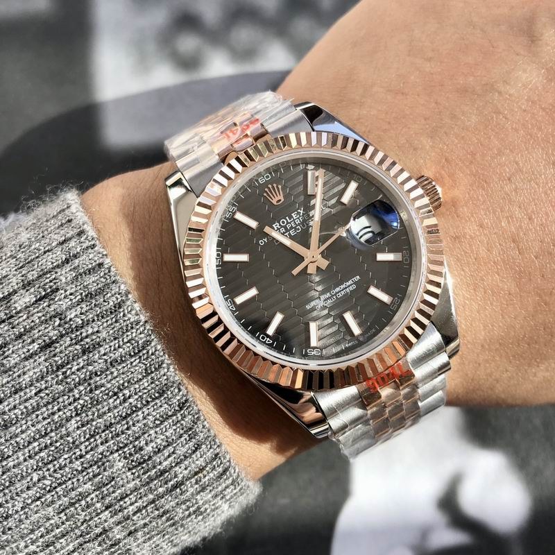 Rolex Datejust Dark Grey Motif Dial Two-Tone