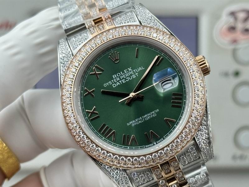 Rolex Datejust Olive Dial Two-Tone