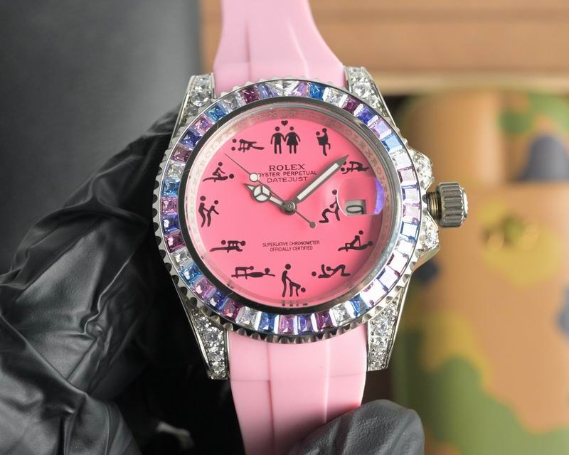 Rolex Datejust Pink Dial White Gold