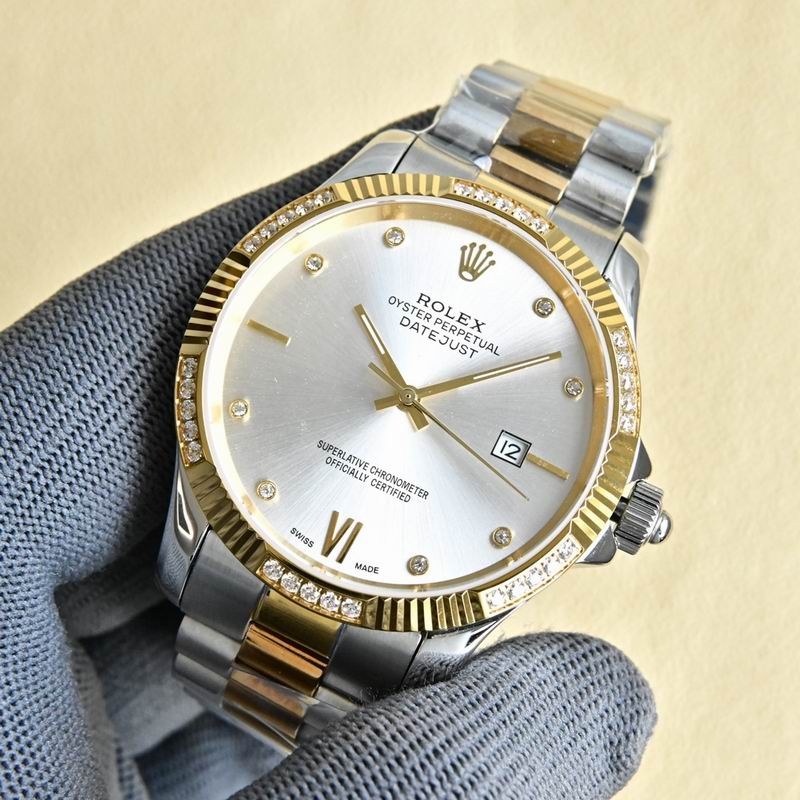 Rolex Datejust Silver Dial Diamond Two-Tone