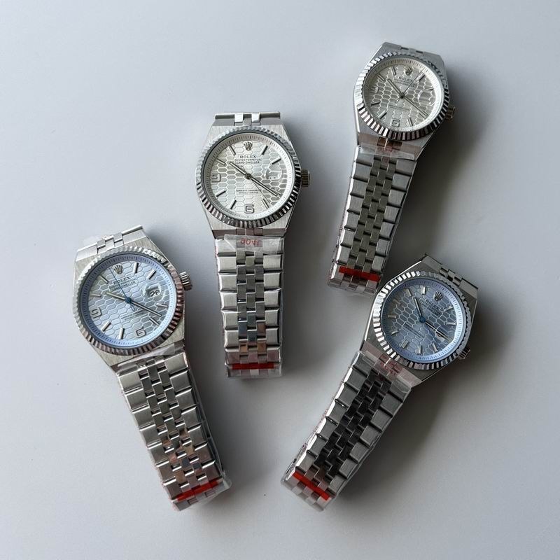 Rolex Datejust Silver Honeycomb Dial