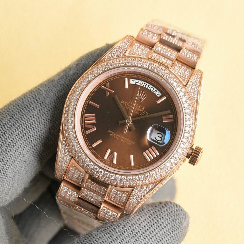 Rolex Day-Date Chocolate Roman Dial Rose Gold