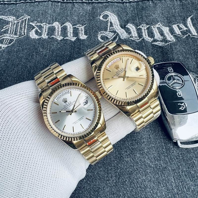 Rolex Day-Date Silver Dial Gold