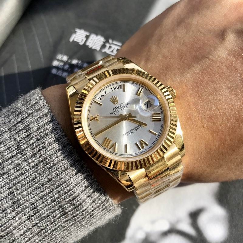 Rolex Day-Date White Dial Gold