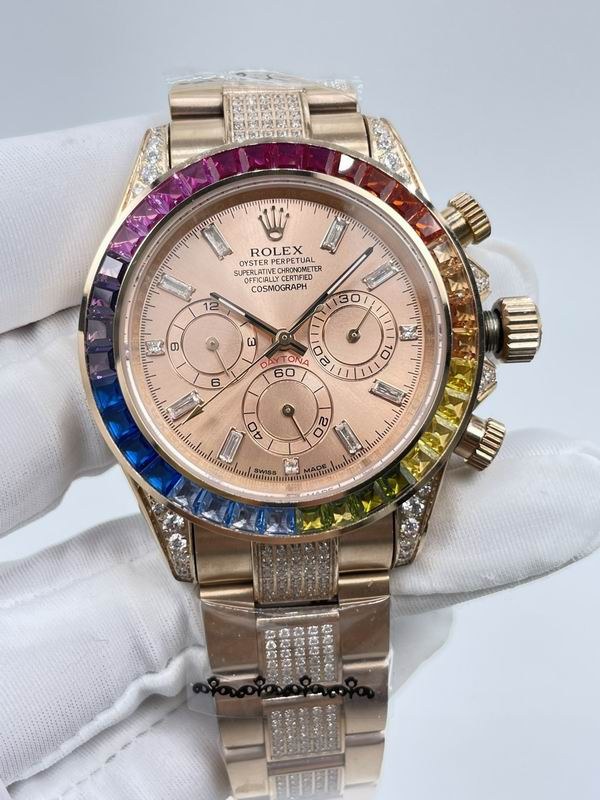 Rolex Daytona Rose Gold Rainbow Bezel