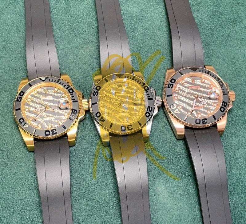 Rolex Yacht-Master Pavé Diamond Zebra Dial Gold