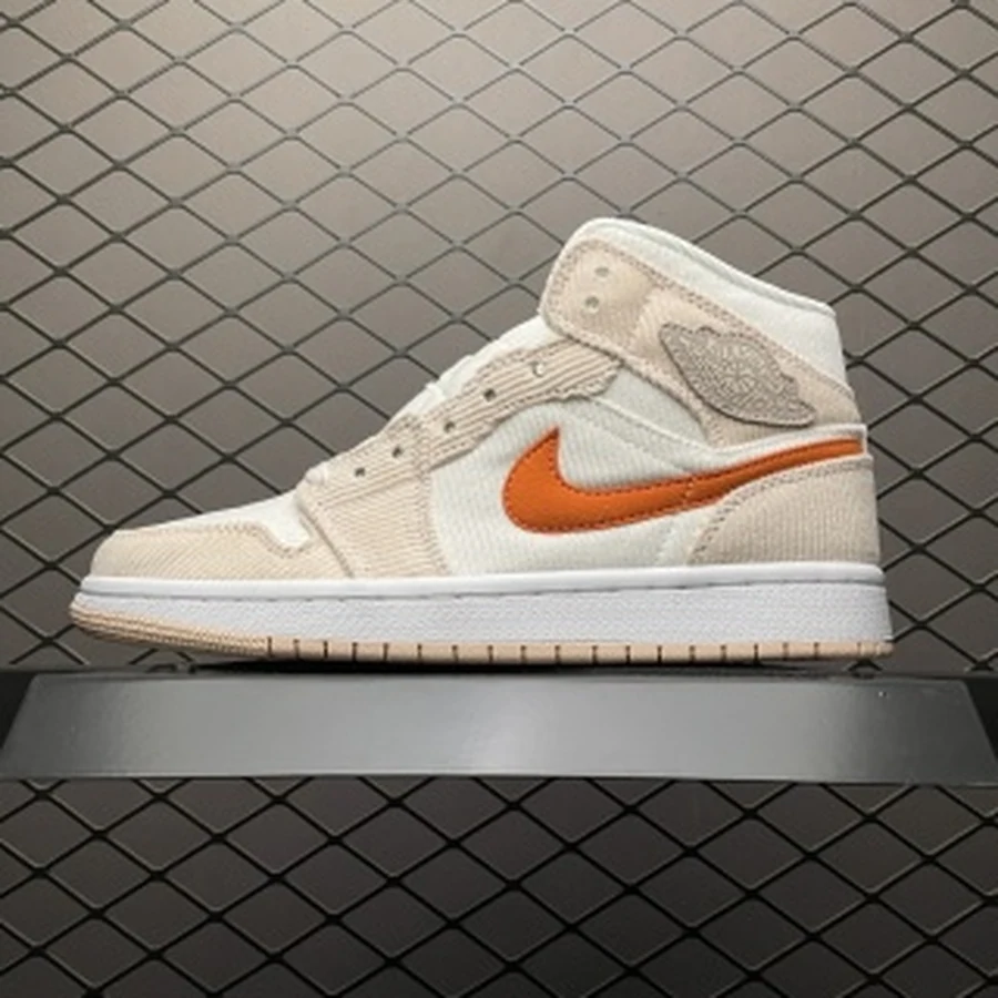 Jordan 1 Mid Sail Tan Orange