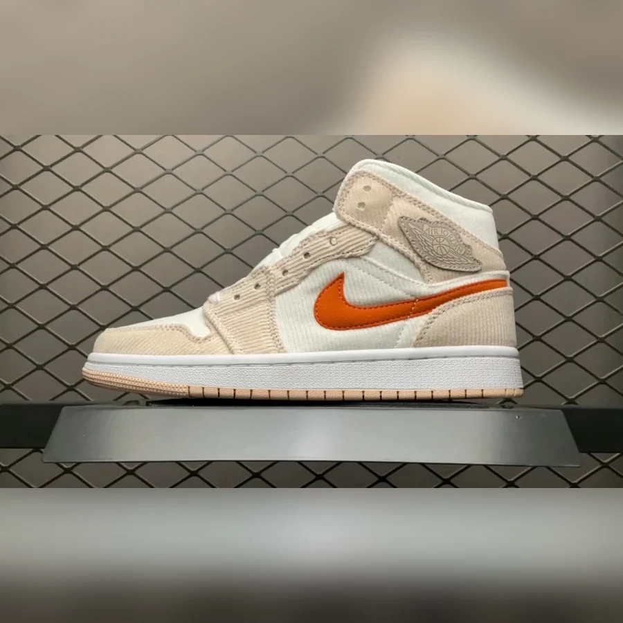 Jordan 1 Mid Sail Tan Orange — Gallery
