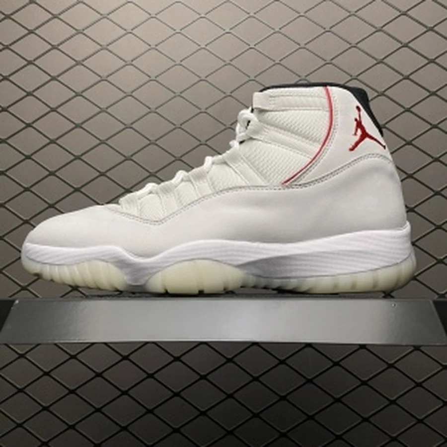 Jordan 11 Platinum Tint Red — Gallery