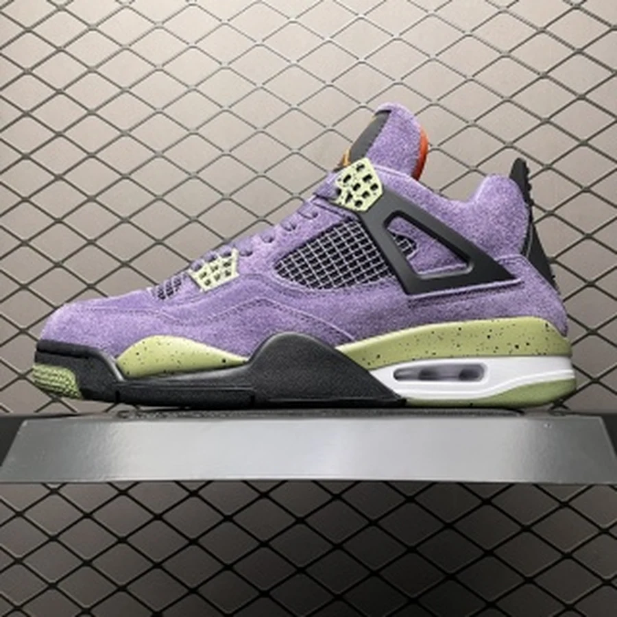 Jordan 4 Purple Green Black