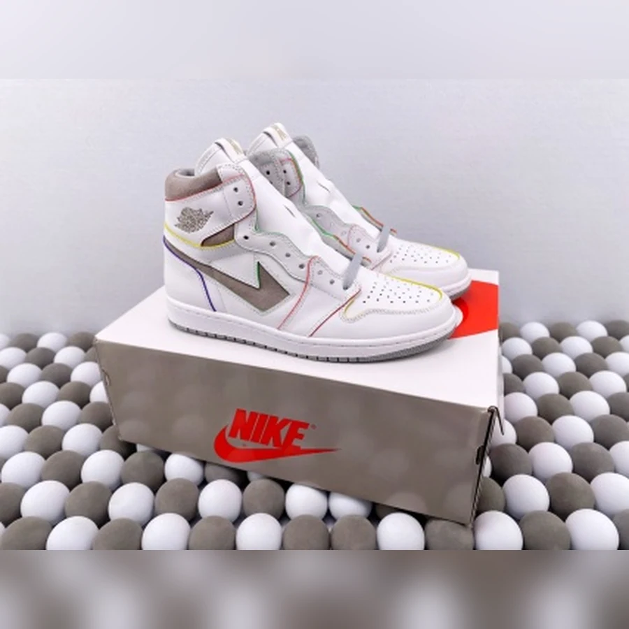 Jordan 1 High White Grey Multicolor