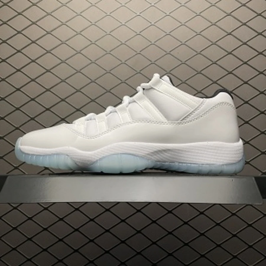 Jordan 11 Low White Black Icy Blue