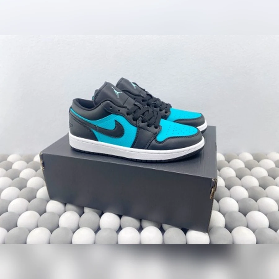 Jordan 1 Low Black Teal White
