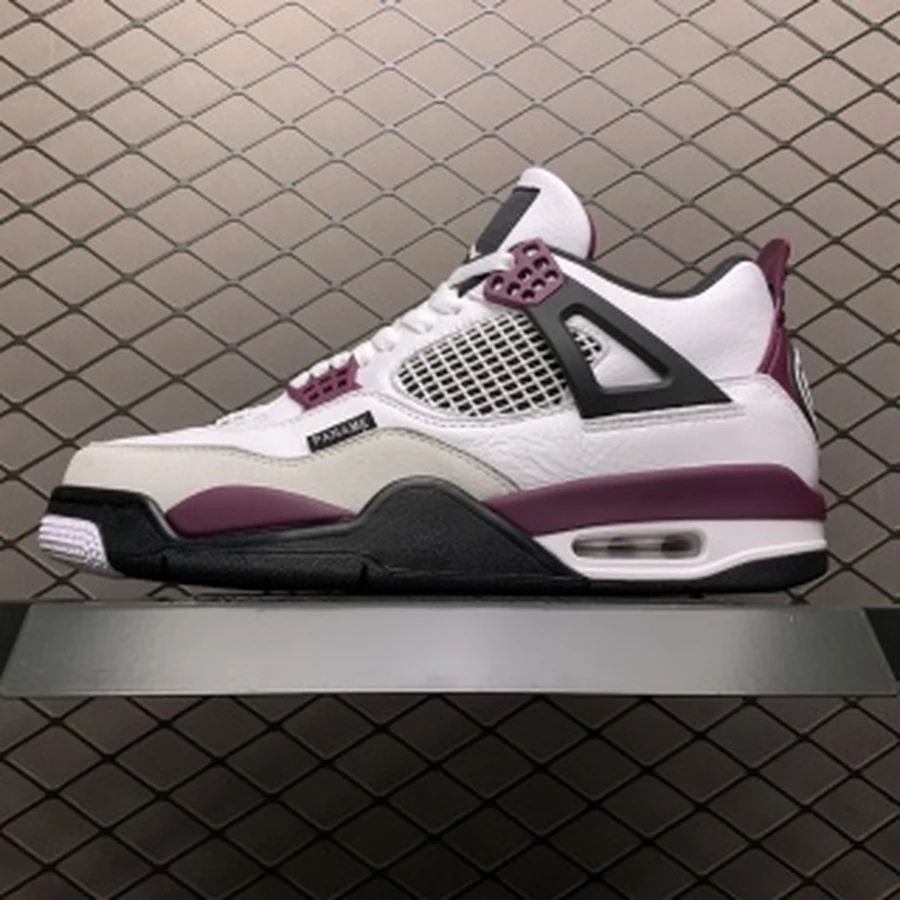 Jordan 4 White Bordeaux Grey