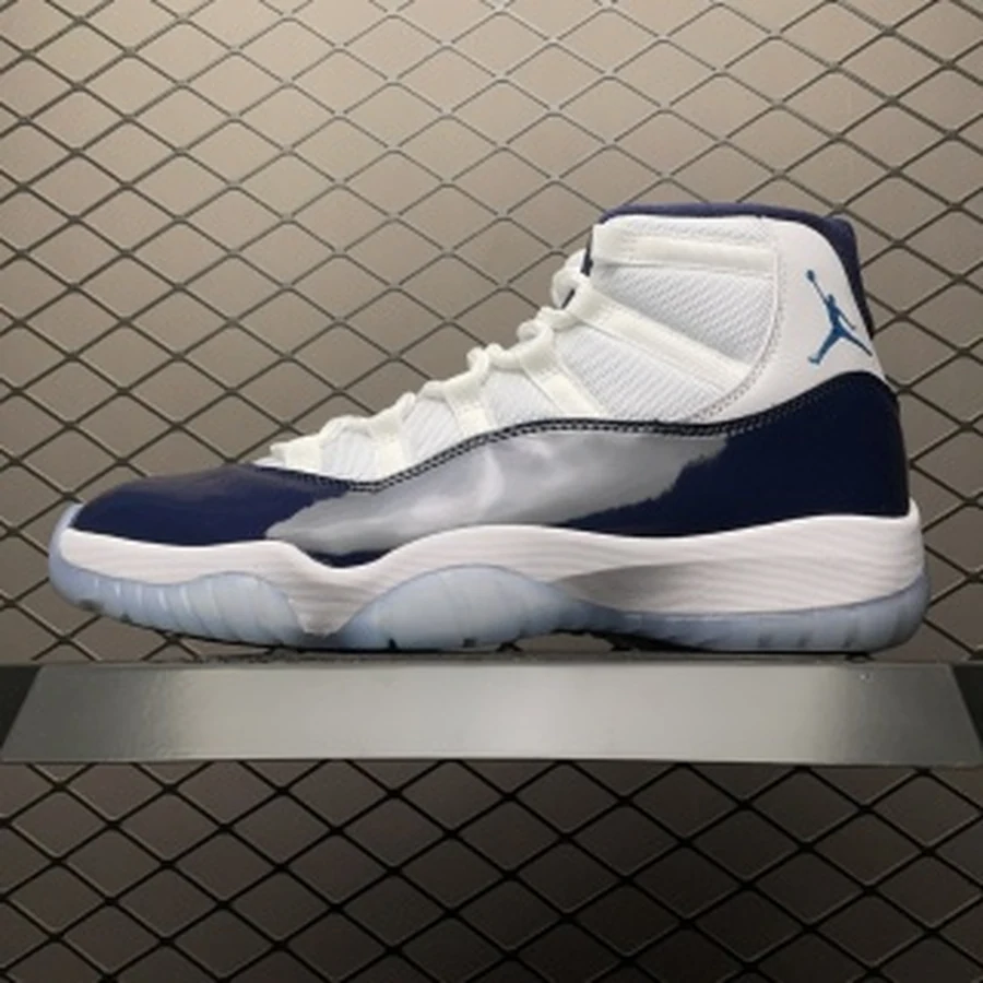 Jordan 11 White Midnight Navy Blue