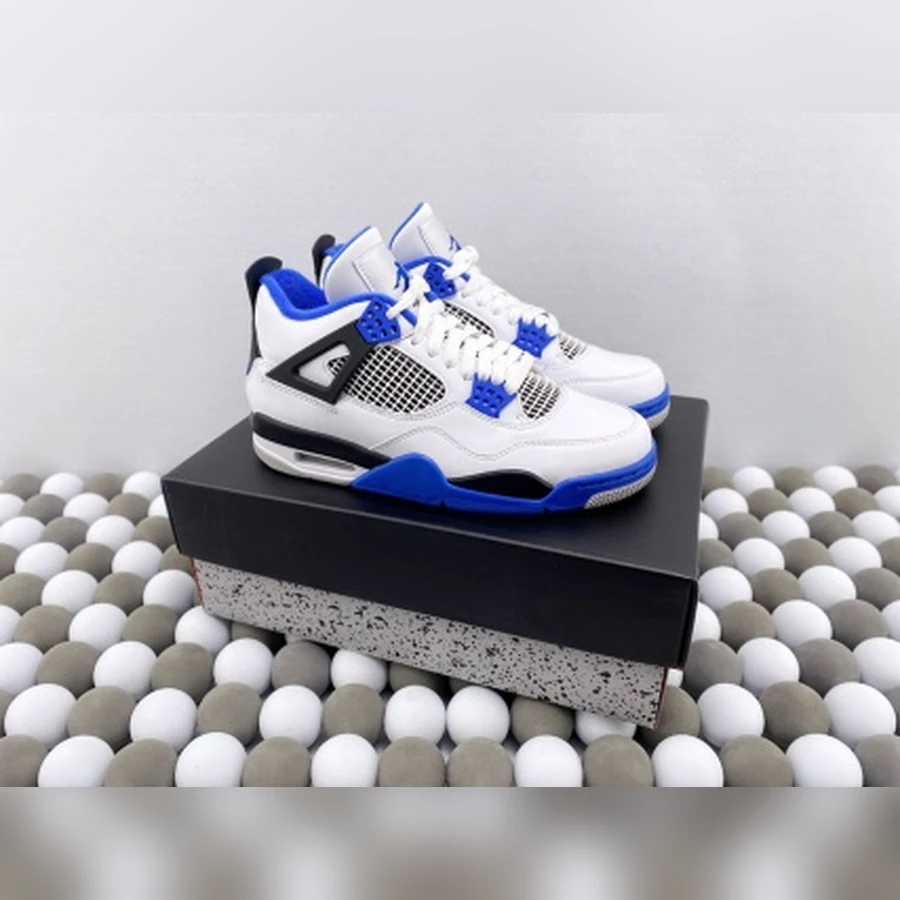 Jordan 4 White Royal Blue Black