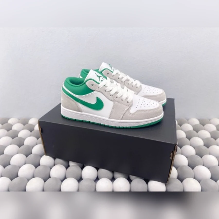 Jordan 1 Low White Grey Green