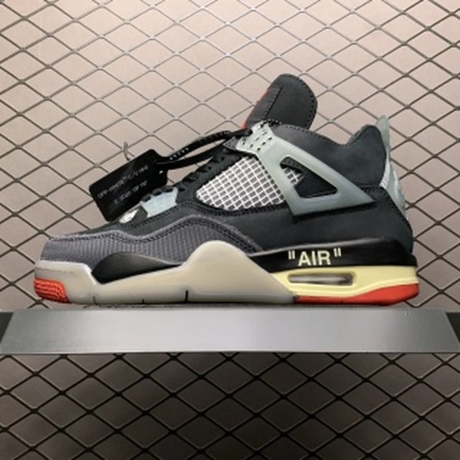 Jordan 4 Black Red Off-White