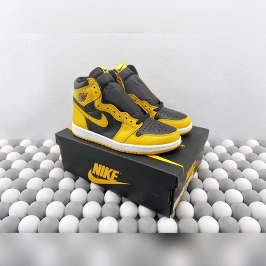 Jordan 1 High Yellow Black White