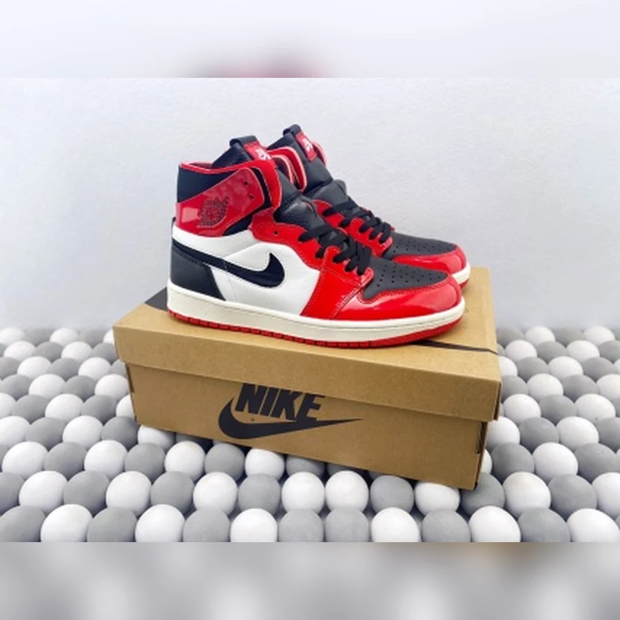 Jordan 1 High Red White Black Patent