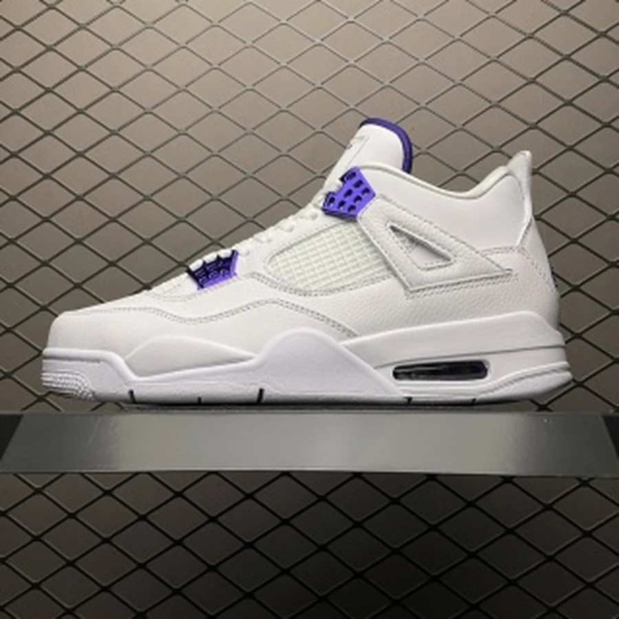 Jordan 4 White Metallic Purple