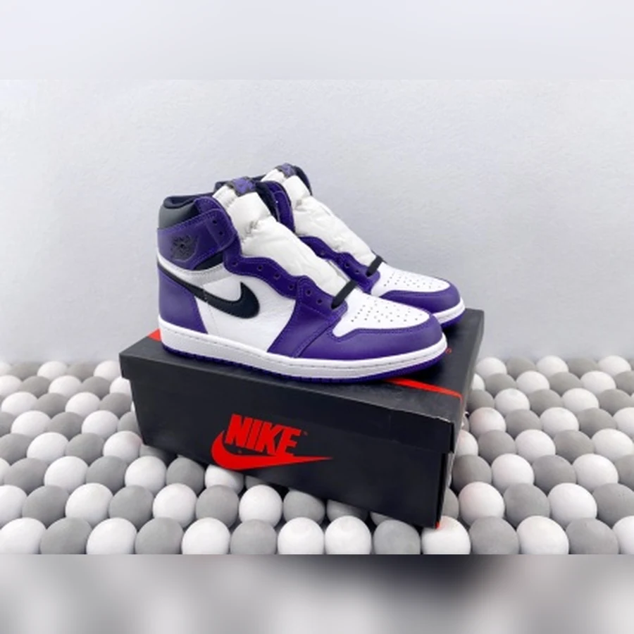 Jordan 1 High Court Purple White Black
