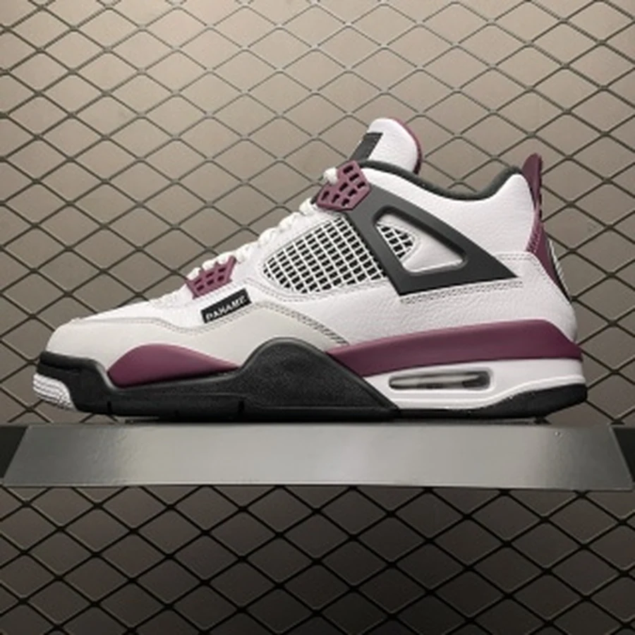 Jordan 4 White Bordeaux Black