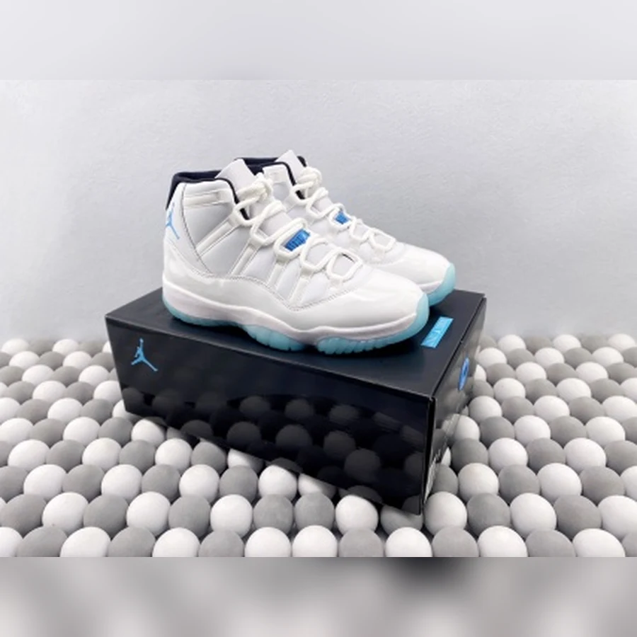 Jordan 11 White Legend Blue — Gallery