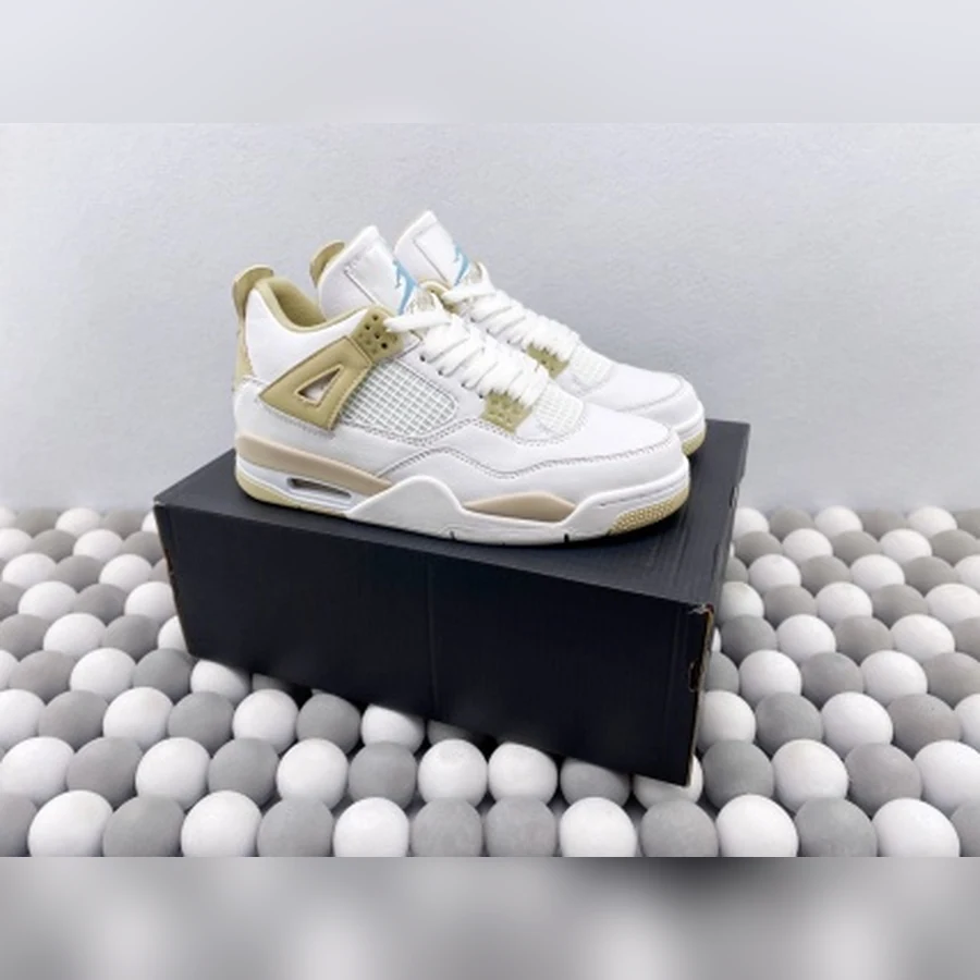 Jordan 4 White Sand Light Blue