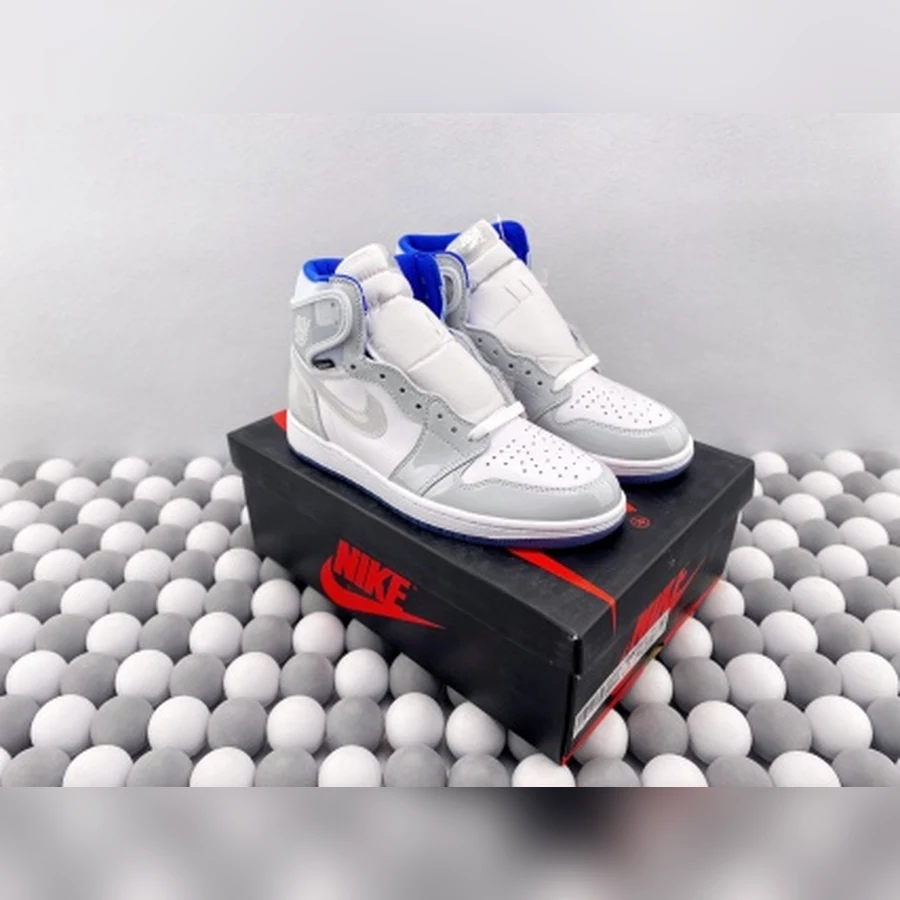 Jordan 1 High White Grey Racer Blue