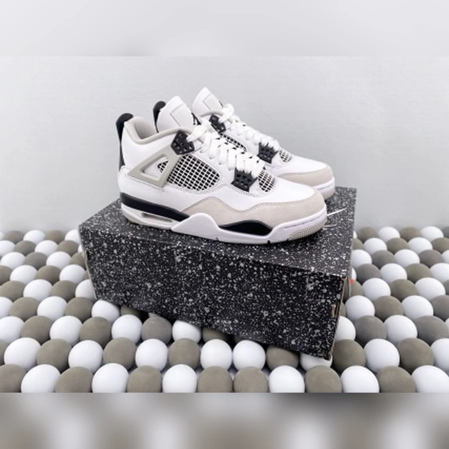 Jordan 4 White Black Grey — Gallery
