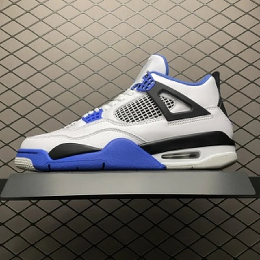 Jordan 4 White Blue Black