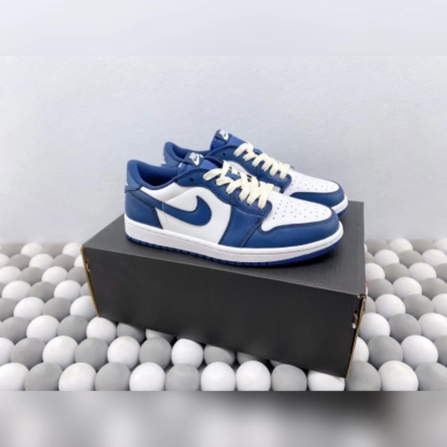 Jordan 1 Low Blue White Sail Laces
