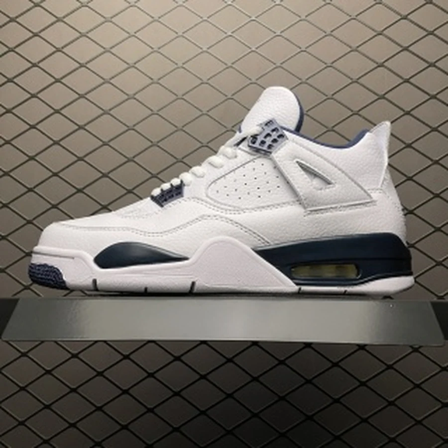 Jordan 4 White Midnight Navy