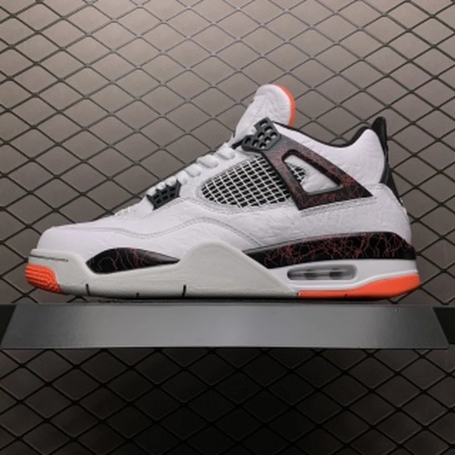 Jordan 4 White Black Bright Crimson
