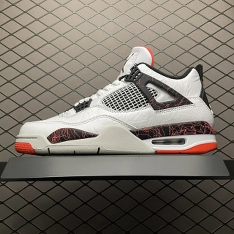 Jordan 4 White Black Bright Crimson — Gallery