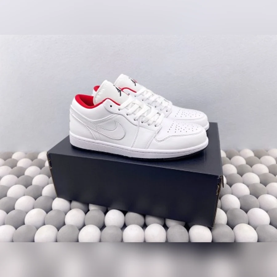 Jordan 1 Low White Red