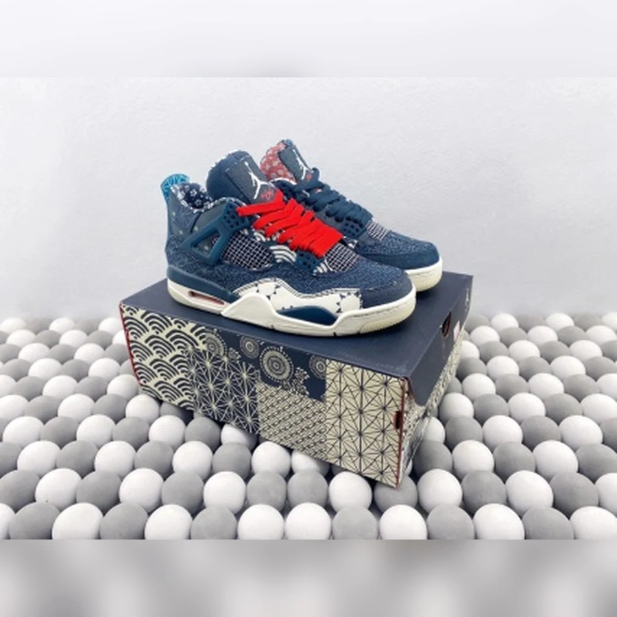 Jordan 4 Navy Sail Red