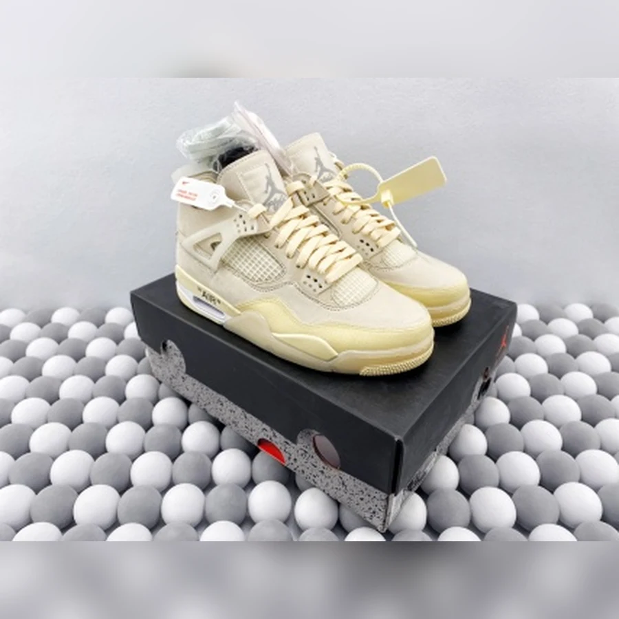 Jordan 4 Sail Muslin White — Gallery