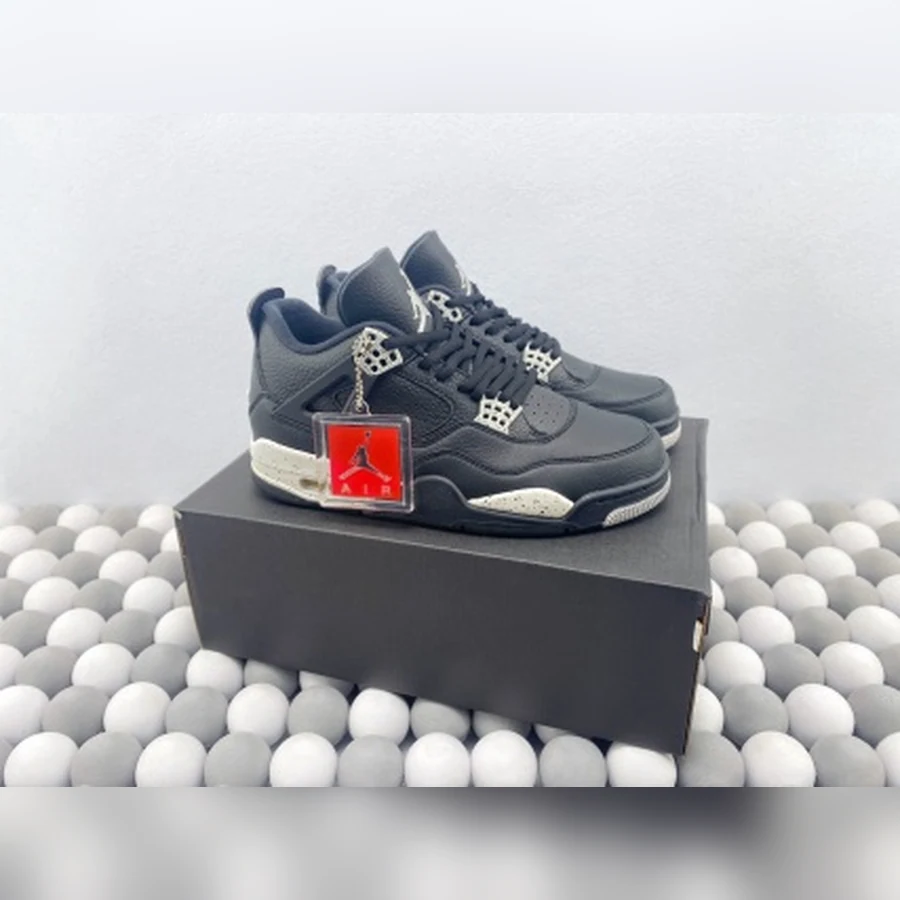 Jordan 4 Black Speckled Grey